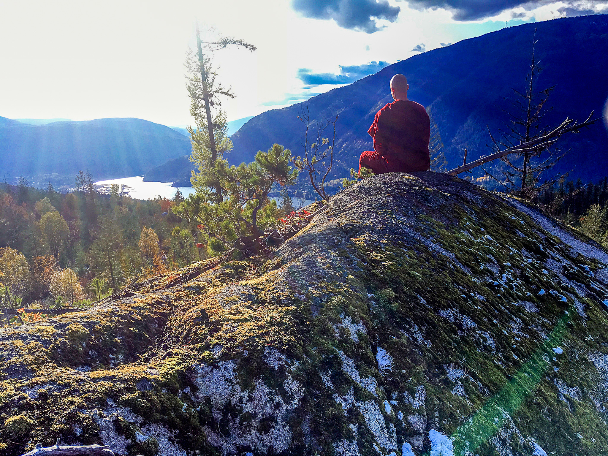 Buddhist Monk Monk Meditation, West Arm Provincial Park